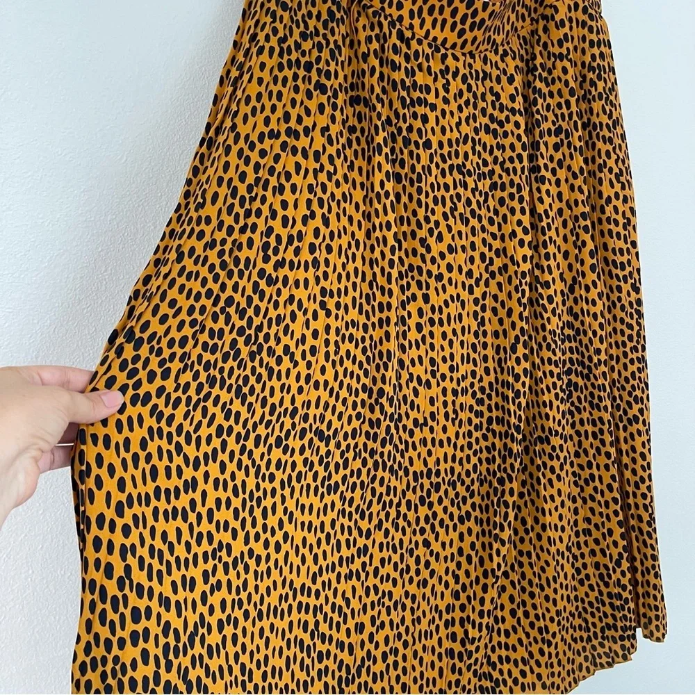 J. CREW Factory Animal Print Pleated Midi Skirt NWT Style AO089 Size 14